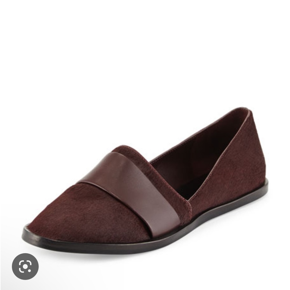• Vince • Womens Mason Casual Slip On Fit Purple Flats Calf Hair 7